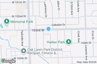 Map image of the property - 5528 W 103rd St