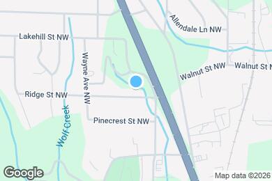 Map image of the property - 1513 Ridge St NW