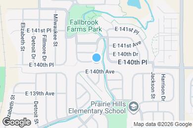 Map image of the property - 3410 E 140th Pl