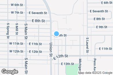 Map image of the property - 421 E 10th St