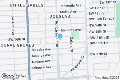 Map image of the property - 1607 Ponce de Leon Blvd