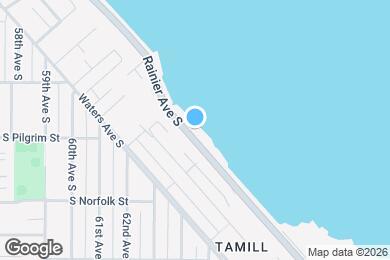Map image of the property - 9750 Rainier Ave S