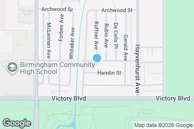 Map image of the property - 16638 Haynes St