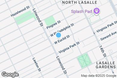 Map image of the property - 2506 W Euclid St