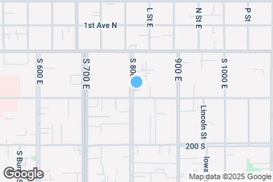 Map image of the property - 805 E 100 S