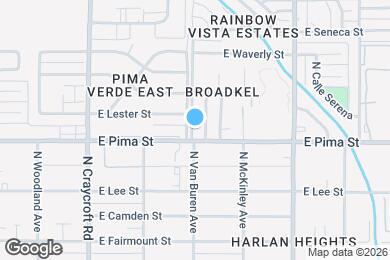 Map image of the property - 5701 E Pima St