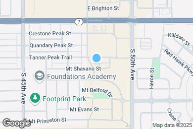 Map image of the property - 4813 Mt Shavano St