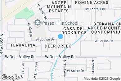 Map image of the property - 3111 W Louise Dr