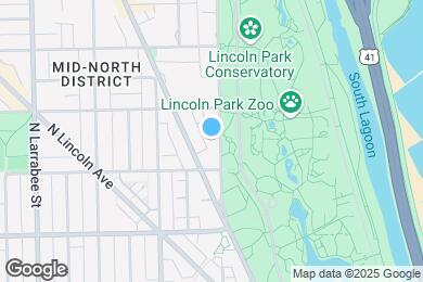 Map image of the property - 2124 N Lincoln Park W