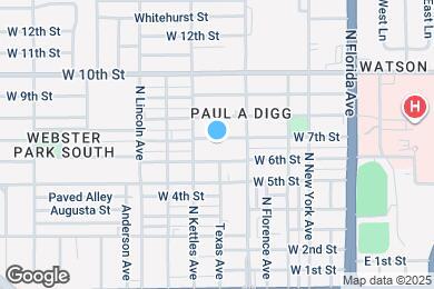 Map image of the property - 602 W 7th St