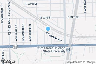 Map image of the property - 9357 S Burnside Ave