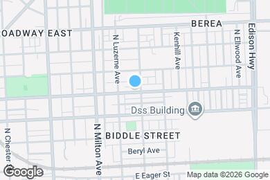 Map image of the property - 2626 E Preston St