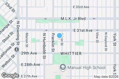 Map image of the property - Striking Whittier Victorian home with fully fenced backyard