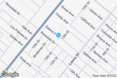 Map image of the property - 1411 Sabine Ave