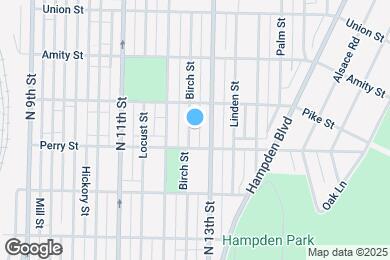 Map image of the property - 1321 Birch St