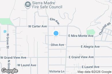 Map image of the property - 58 W Mira Monte Ave