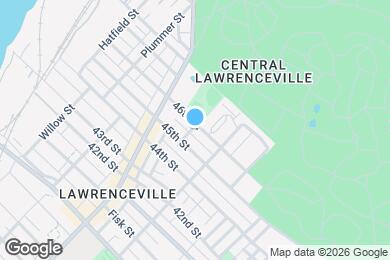 Map image of the property - 240 1/2 46th St
