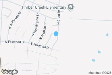 Map image of the property - 412 N Crest Dr