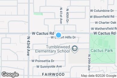 Map image of the property - 4107 W Desert Hills Dr