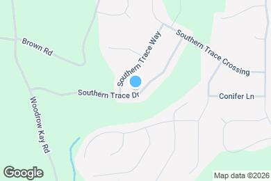 Map image of the property - 419 Southern Trace Dr