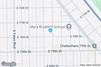 Map image of the property - 7748 S Saginaw Ave