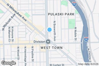 Map image of the property - 1241 N Ashland Ave