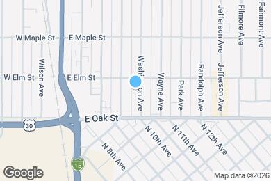 Map image of the property - 181 Washington Ave