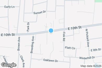 Map image of the property - 1011 E 10th St