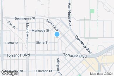 Map image of the property - Torrance Gateway Apartments