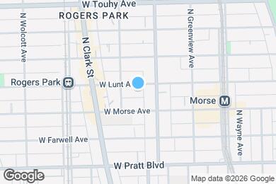 Map image of the property - 1631 W Lunt Ave