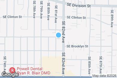 Map image of the property - 8130 SE Woodward St