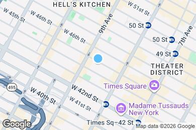 Map image of the property - 348 W 45th St