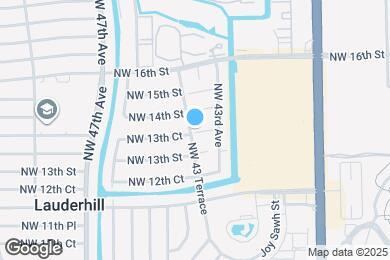 Map image of the property - 1380 NW 43 Terrace