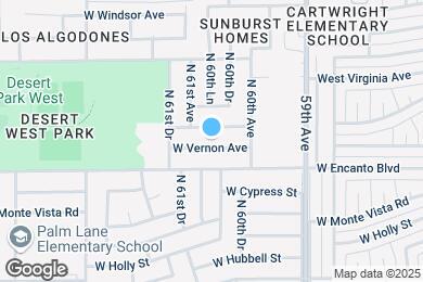 Map image of the property - 6038 W Vernon Ave