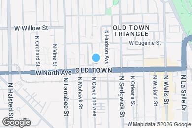 Map image of the property - 1615 N Cleveland Ave