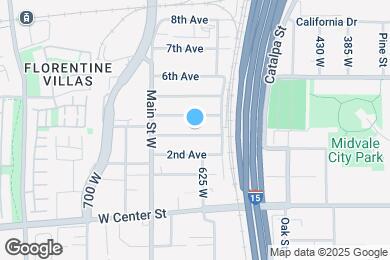 Map image of the property - 638 W 3rd Ave