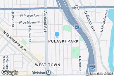 Map image of the property - 1411 N Bosworth Ave