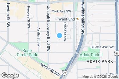 Map image of the property - 867 Beecher St SW