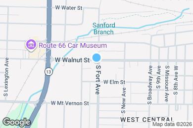 Map image of the property - 1300 W Walnut St