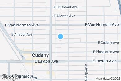 Map image of the property - 3640 E Cudahy Ave