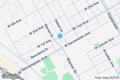 Map image of the property - 525 W 1st Ave