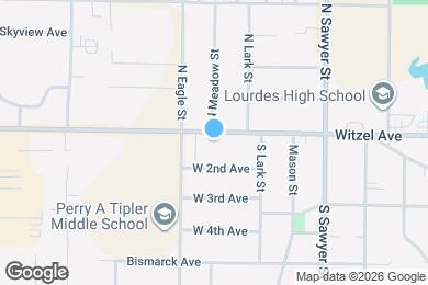 Map image of the property - 1433 Witzel Ave