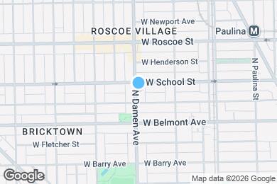 Map image of the property - 3247 N Damen Ave