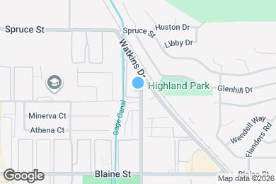 Map image of the property - 2891 Canyon Crest Dr