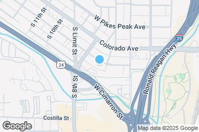 Map image of the property - 709 W Cucharras St