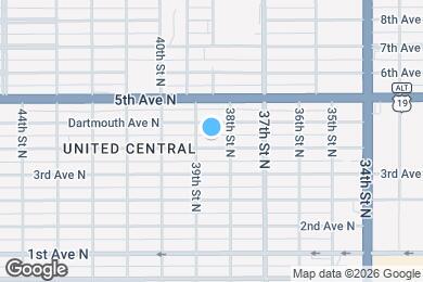 Map image of the property - 3835 4th Ave N