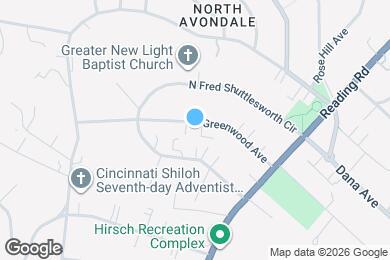 Map image of the property - 705 Greenwood Ave