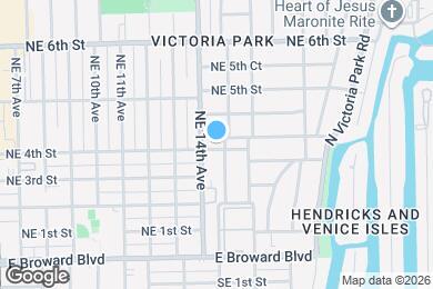 Map image of the property - 1416 NE 4th Ct