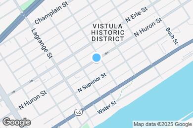 Map image of the property - 1130 N Huron St