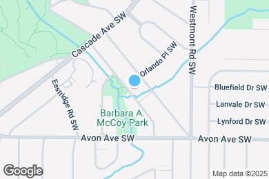 Map image of the property - 1629 Kenmore St SW